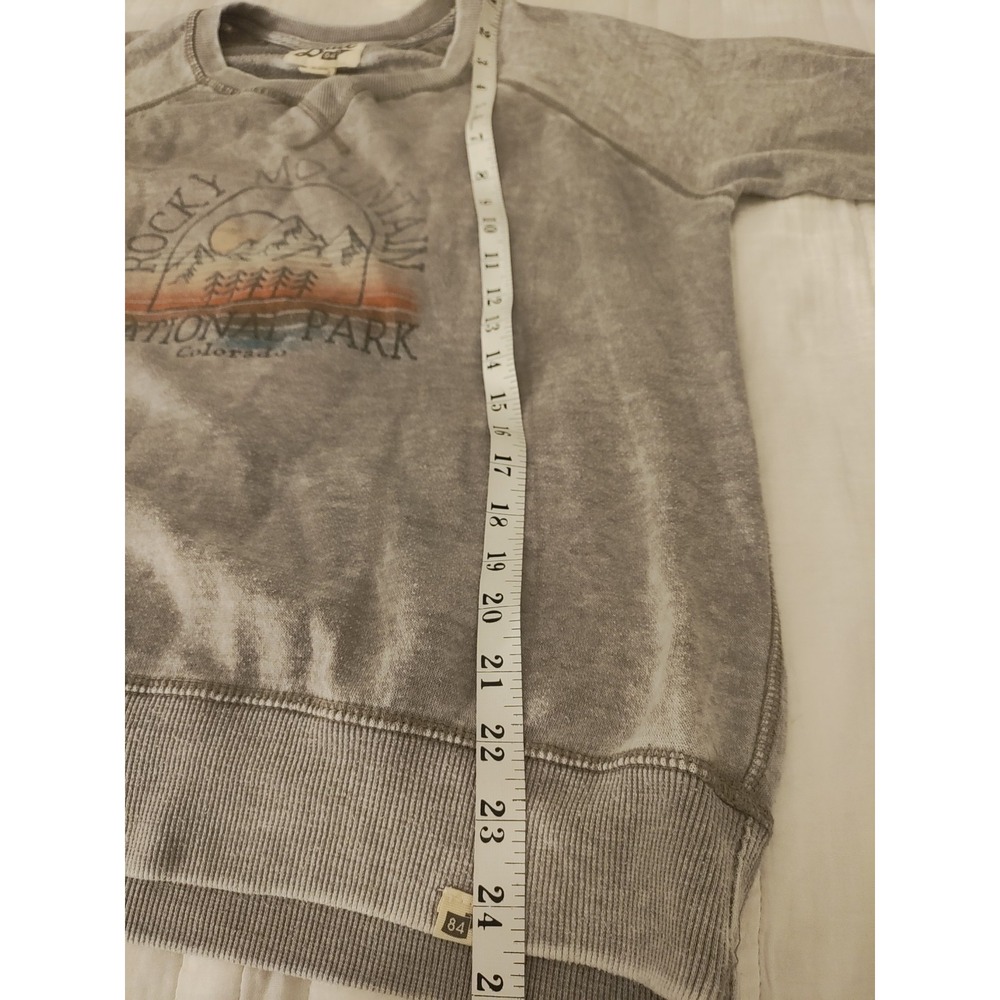 Blue 84 Rocky Mountain National Park Sweatshirt M Gray Distressed Colorado... - Picture 8 of 8